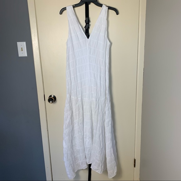 Frame v neck savannah sundress white-size s - Picture 1 of 8